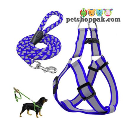 dog reflective harness and leash set
