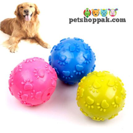 dog rubber paw ball toy1