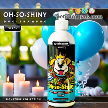 paw comfort black oh so shiny dog shampoo 500ml