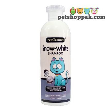 paw comfort snow white cat shampoo