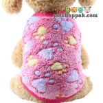 Paw warm vest pink