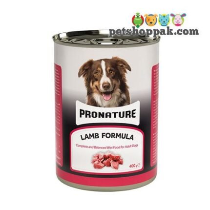 pronature dog lamb formula 400gms food