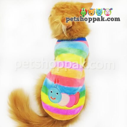 Rainbow warm winter pet vest