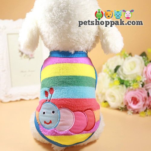 Rainbow warm winter pet vest2 Rainbow warm winter pet vest2