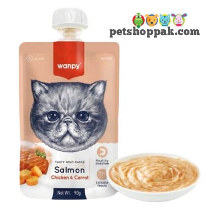 wanpy cat creamy treat pouch salmon 1