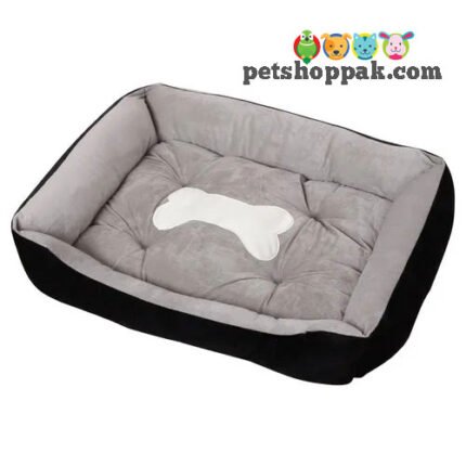 Bone Soft Dog Bed with bone toy 1