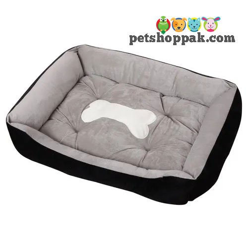 Bone Soft Dog Bed with bone toy 1 Bone Soft Dog Bed with bone toy 1