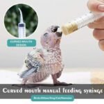 Pet Feeder with Curved Mouth Syringe