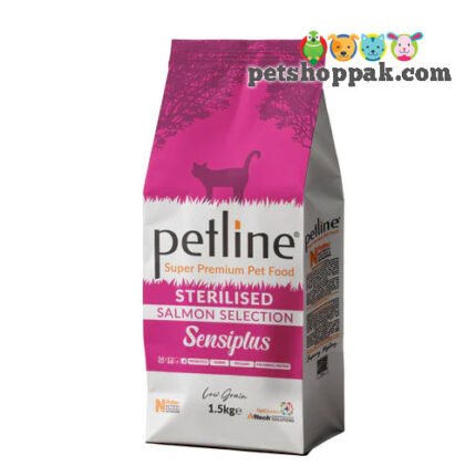 PETLINE SUPER PREMIUM STERILISED CAT FOOD SALMON SELECTION