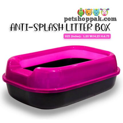Anti-Splash Cat Litter Box