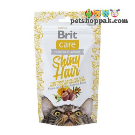 Brit Care Shiny Hair Snack for Cats