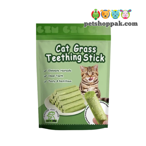 Cat Grass Teething Stick Chicken Flavour (6 Pieces Set) Cat Grass Teething Stick Chicken Flavour (6 Pieces Set)