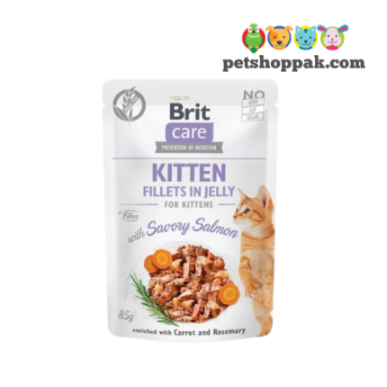 Brit Care Kitten Fillets in Jelly Savory Salmon