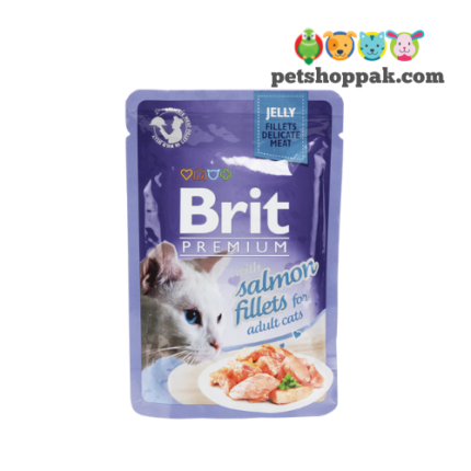 Brit Premium Salmon Fillets for Cat Jelly
