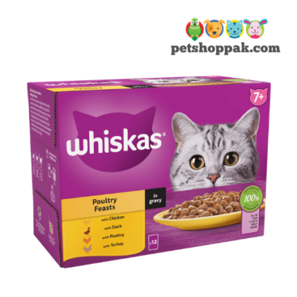 Whiskas Poultry Feast in Gravy 7+