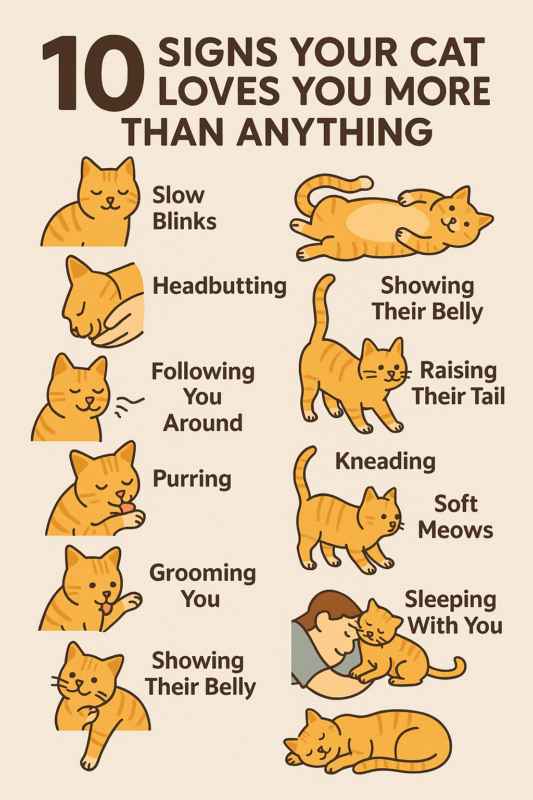 10 sign cat loves you