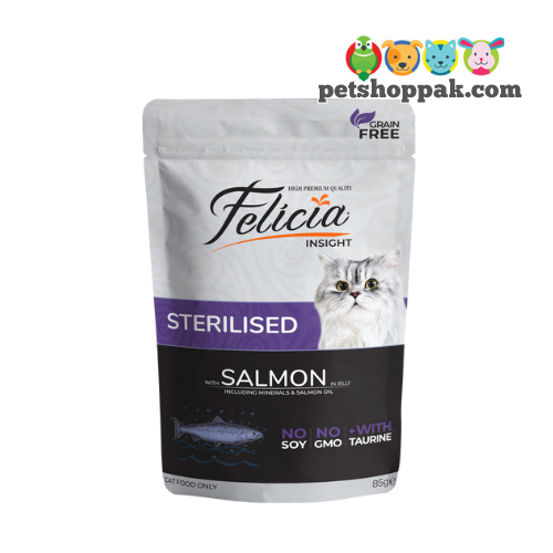 felicia sterilised salmon 85gm felicia sterilised salmon 85gm