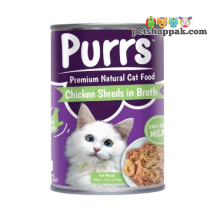 purrs chicken shreds in broth